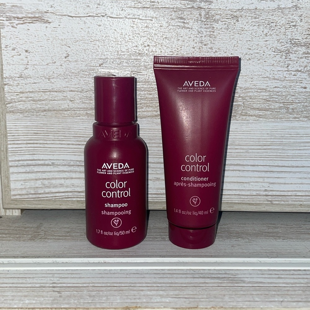 Color control mini shampoo and conditioner